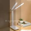 2 Heads Desk Lamp 3 Colors Stepless Dimmable Flexible Touch Study Desk Lamp for Bedroom Dorm Rechargeable Version