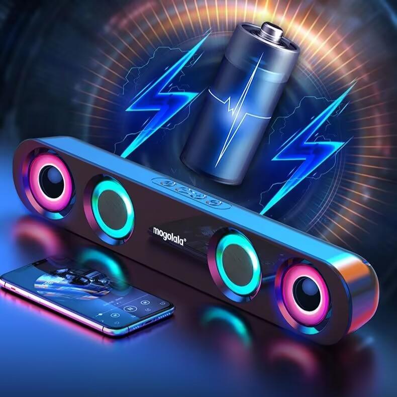Heimkino-Lautsprecher Echo Wand 3D-Stereo-Funk-Subwoofer RGB-LED-Bunter Blitz Barra De Sonido Para TV Bluetooth-Lautsprecher