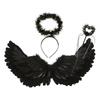 Sweet Feather Wing Hair Band Halloween Cosplay Accessories Demon Feather Wing  Cosplay Dress