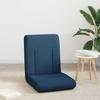 Adjustable Footstool Blue Fabric
