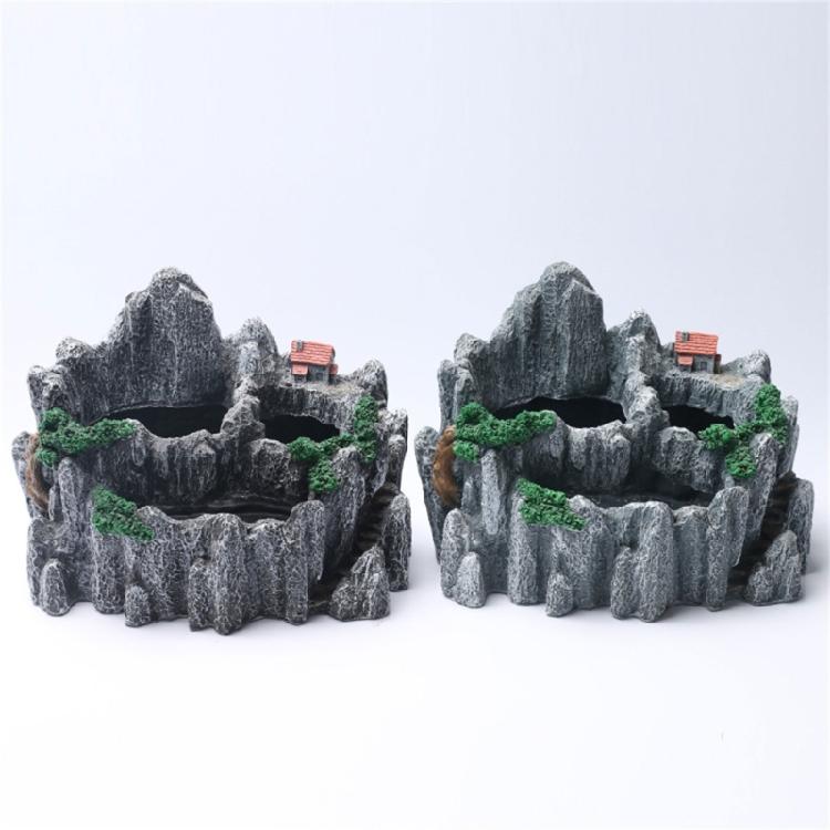 Dekoracyjna doniczka z żywicy Imitacja kształtu góry Akcesoria do ogrodnictwa domowego dla sukulentów Dodająca naturalnych klimatów