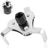 Carleef Adjustable Oil Filter Wrench Tool,3 Jaw 2 Way Oil Filter Remover Tool From 2-1/2 Inch To 4.5 Inch,Universal Car Accessories Oil Filter Tool