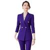 Women's Professional Black Suit Set for Interviews and Work - Formal Spring/Autumn Style
