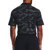 Under Armour Iso Chill Polo Shirts Men's Black Polo Collar Moderate Straight Fit Unisex 1377365-001
