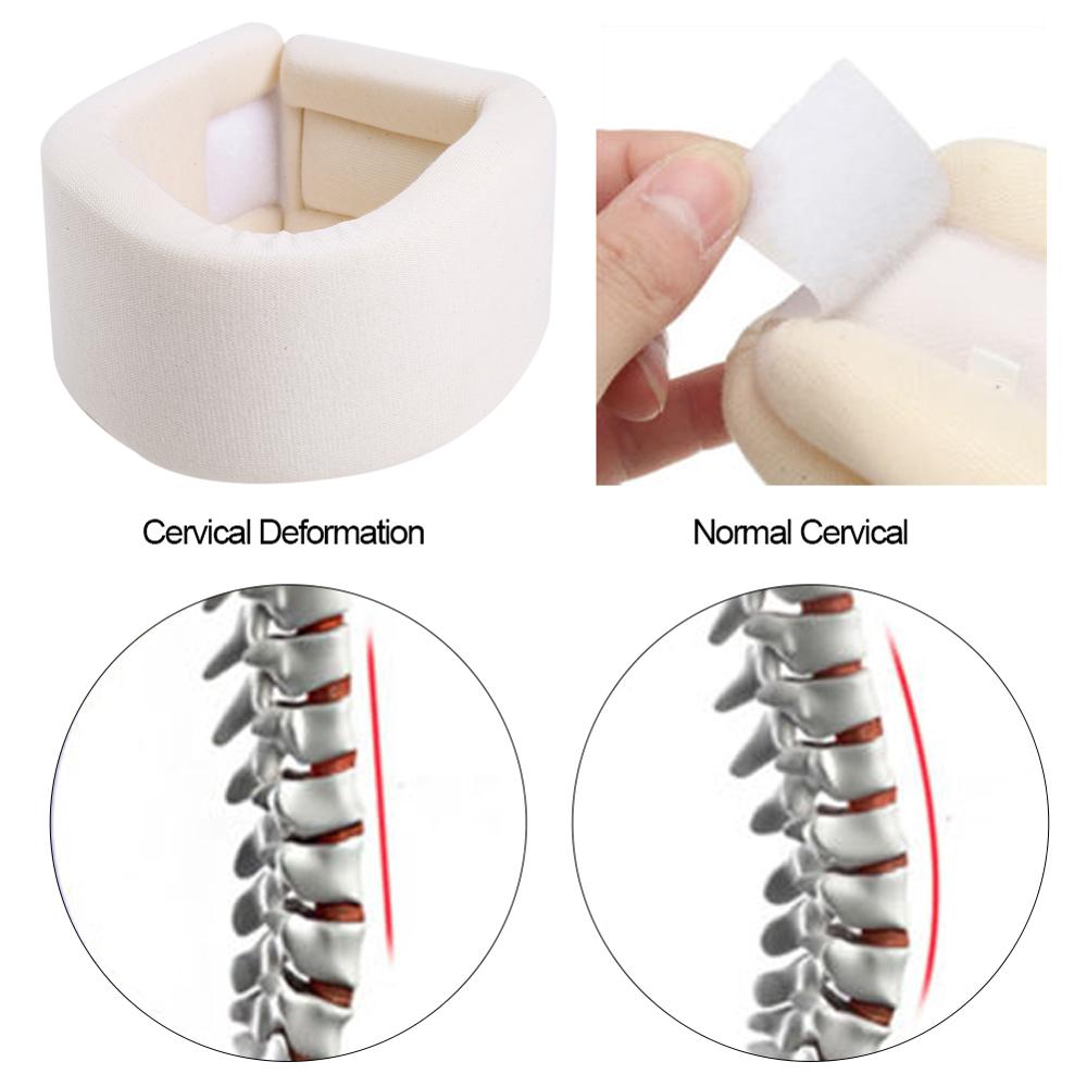 Durable And Safe Medical Cervical Dislocation Fixation Brace Adjustable Soft Foam Neck Collar Injury Support Pain Relief Neck Posture Correction