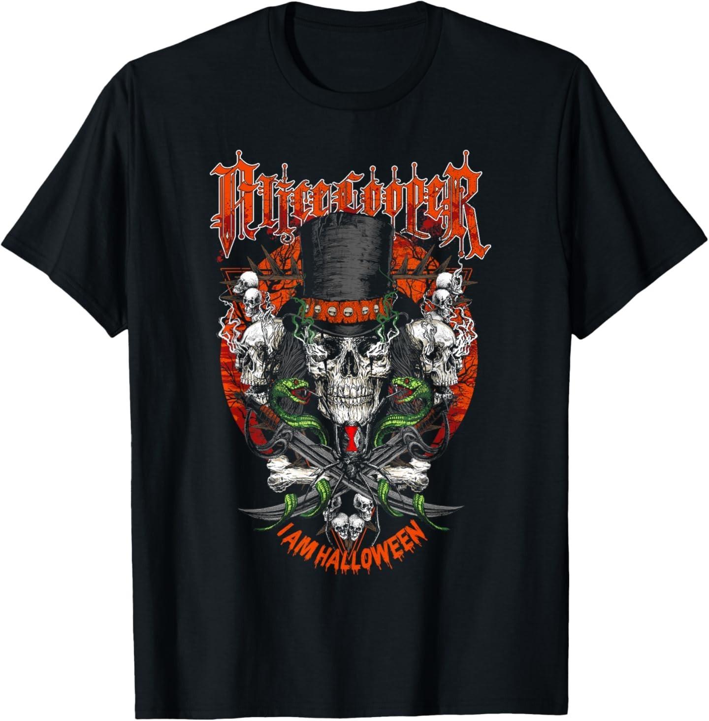 Alice Cooper – I am Halloween T-Shirt Mens Womens Tees Top 4XL