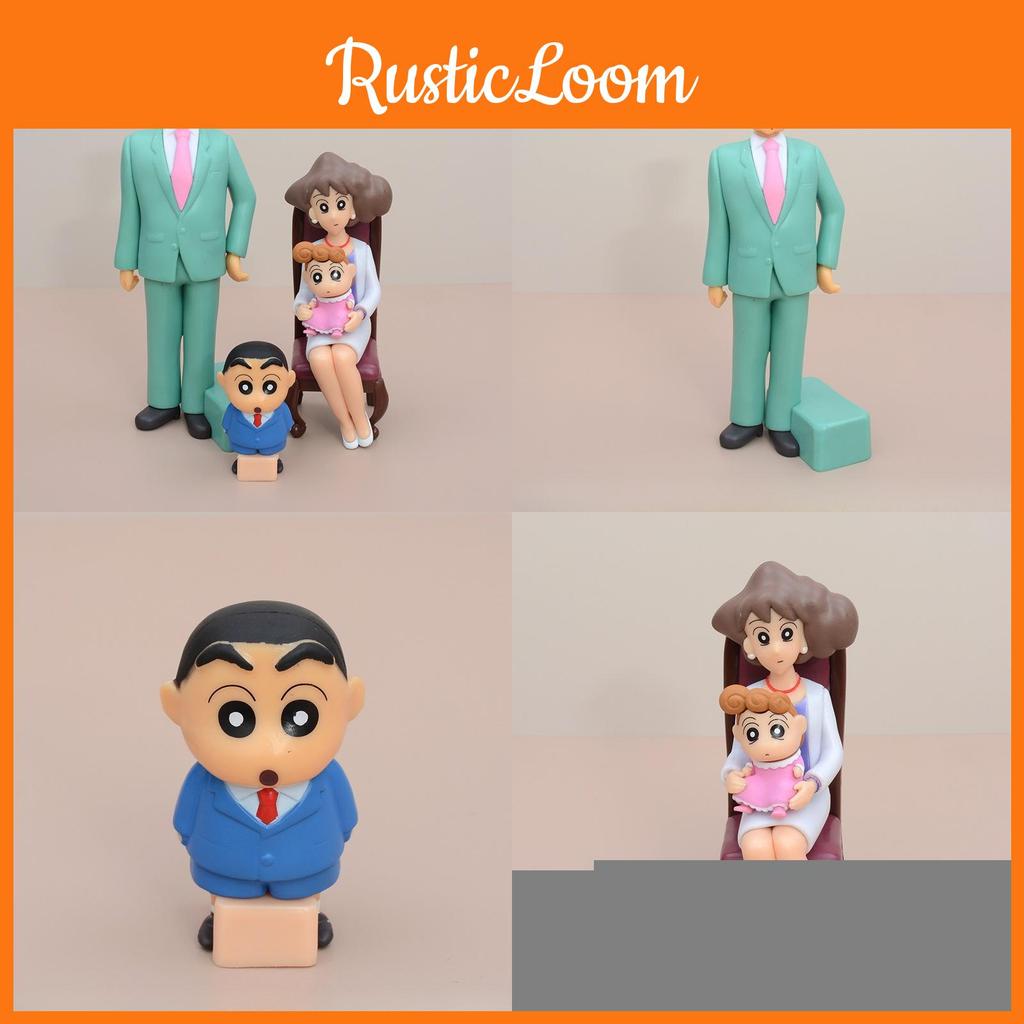 Crayon Shinchan GK Familienfoto PVC-Modell mit baubaren Figuren zum Verschenken und Ausstellen