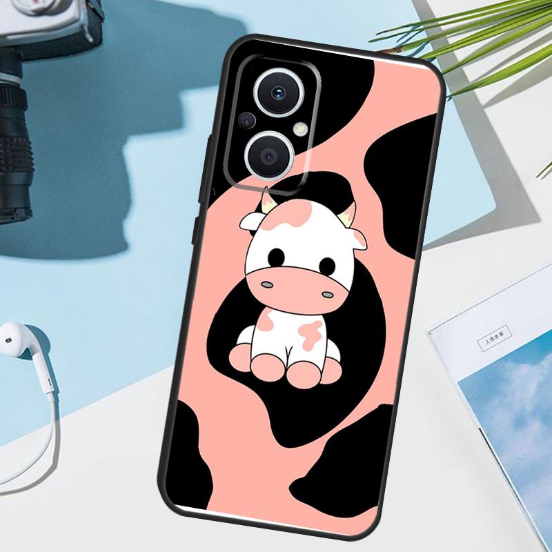 Dairy Cattle Cow Speckle Cover For OPPO Reno 14F 13F 12F 11F 8T 7 8 Lite 10 11 12 13 14 OPPO Find X9 X8 X5 X6 Pro Case