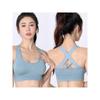 European and American Plus Size Cross Beauty Back Shockproof Sports Bra Steel Ring Quick-Drying Yoga Running Fitness Sports Underwear Women