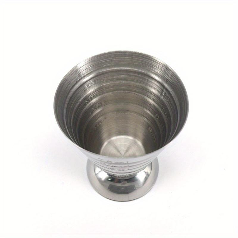75ml Stainless Steel Measuring Shot Cup Ounce Jigger Bar Cocktail Drink Mixer Liquor Measuring Cup Mojito Measurer Coffee Mug