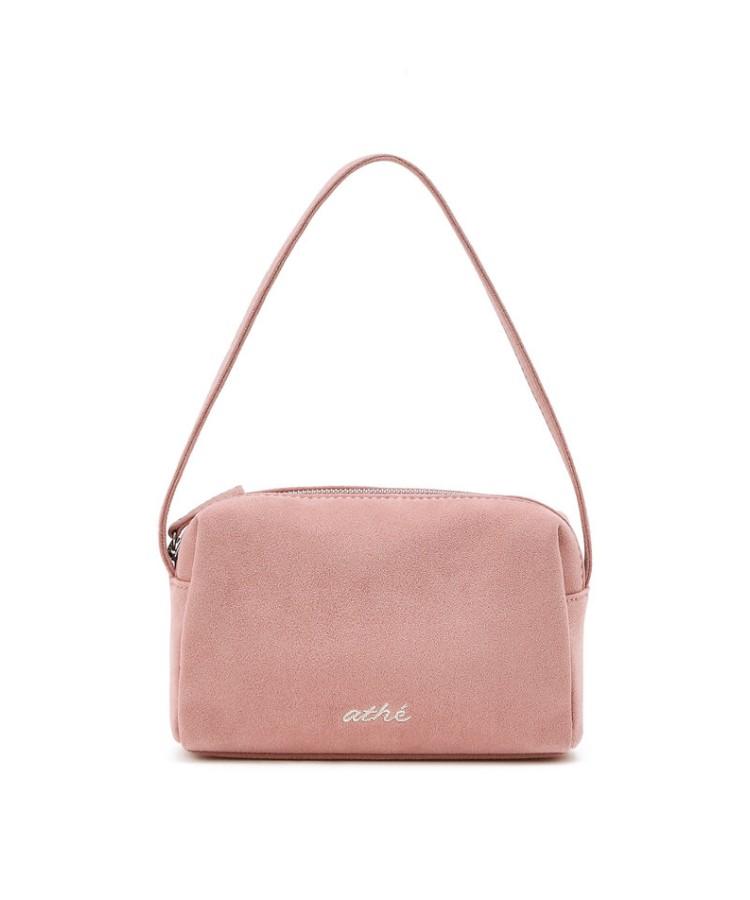 Athe Vanessabruno Pink Suede Fabric Mini Tote S Aawa6E013P2