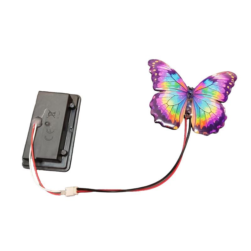 Solar LED Hummingbird & Butterfly Outdoor Light with Resin and Wrought Iron Design