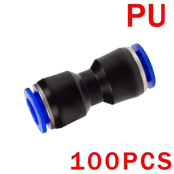 20/50/100 STÜCKE Pneumatische Armaturen Schnellverbinder Luftschlauch Rohrverbinder Kunststoff PU PY 4mm 6mm 8mm 10mm 12mm Push In Pluglug