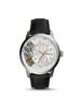 Men's Quartz Leather Three-hand Watch with Stainless Steel Case and Scratch-resistant Glass, ME1164