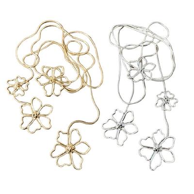 Hollows Flower Decoration Necklace Fashion Statement Necklace Lady Jewelry Versatiles Fashion Accessory