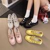 Korean flat-soled retro ballet shoes for women's 2025 spring new casual Mary Jane shoes functional Velcro single shoes