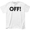 OFF! Logo Mens T Shirt Music Classic Rock N Roll Band Tee New White