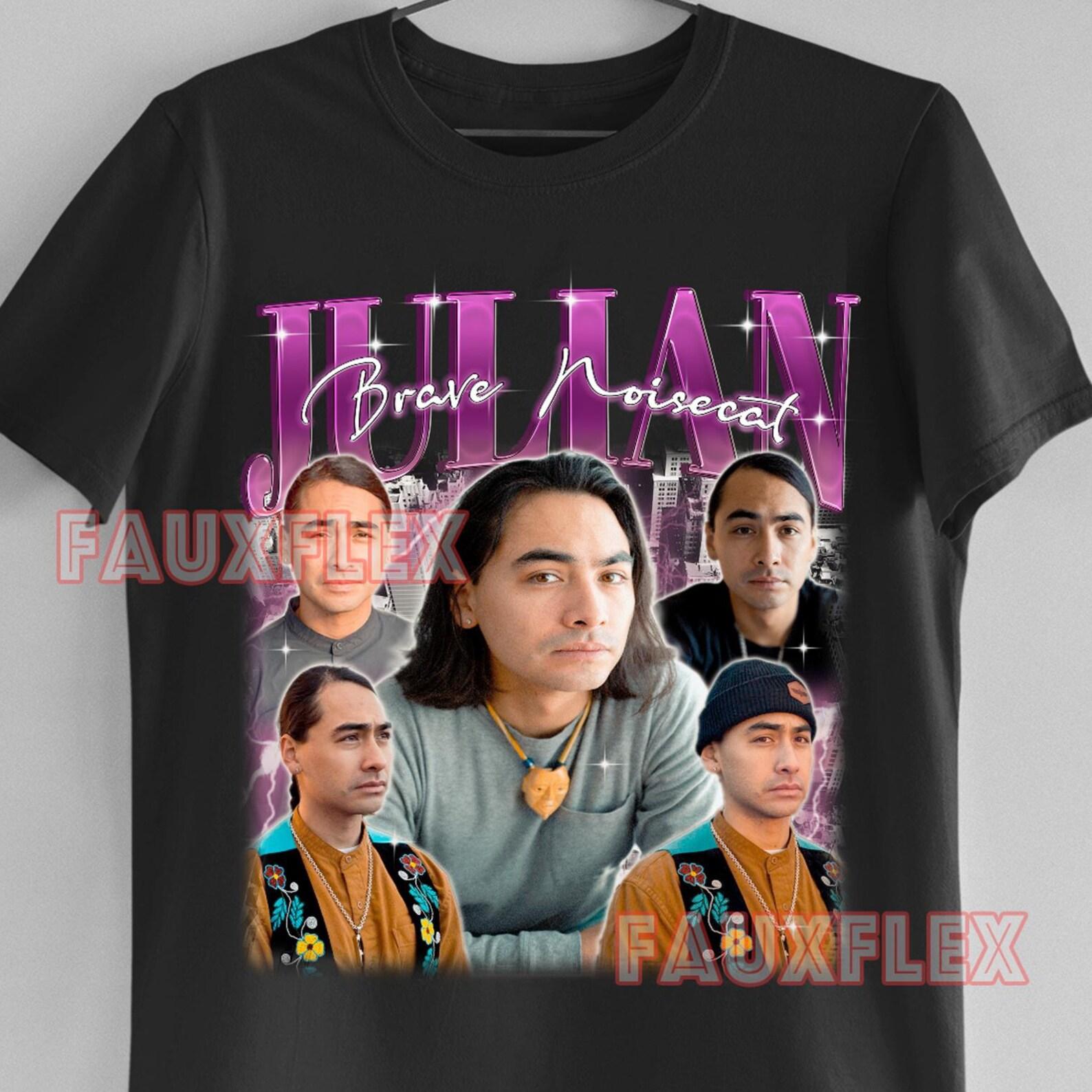 JULIAN BRAVE NOISECAT-Shirt, Julian Brave Retro T-Shirt, Julian Brave Vintage Fan Tees, Julian Brave Writer Merch Gift ,Julian Brave Kids Tee 3XL