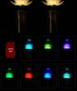 Copper LED Crystal Lotus Multi-Color Buddha Offering Lamp for Home Worship