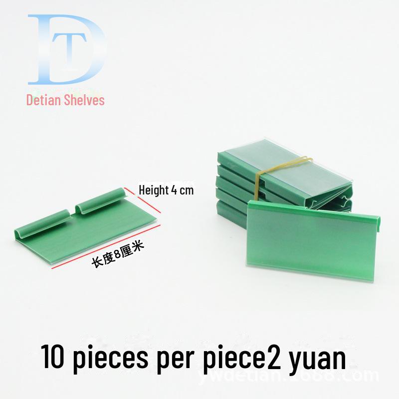 Double Line Hook for Supermarket Shelf with Round Hole Board and Price Tag Holder