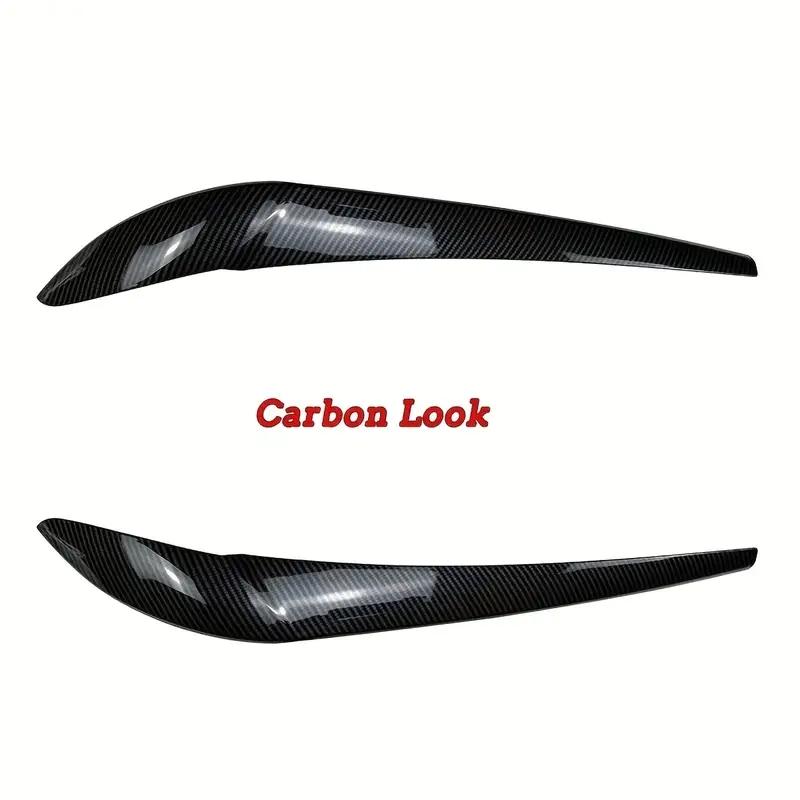 1Pair Front Headlight Eyebrow Eyelid Cover Trim For BMW X3 F25 X4 F26 2014-2018 Headlight Eyebrows Stickers