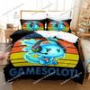 Mode Cartoons Spiel Gamesolotl Axolochi Bettwäsche Set Einzel Twin Voll Königin King Size Bett Set Erwachsene Kind Schlafzimmer Home Textilien