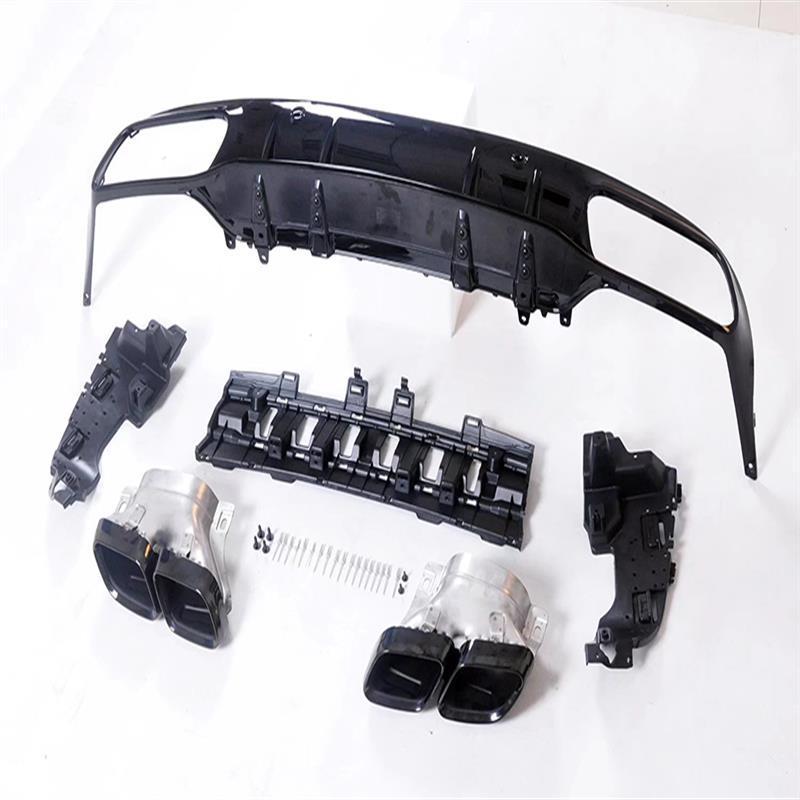 

Rear Lip Diffuser with Quad Exhaust Tips for 15-21 Mercedes-Benz C-Class Coupe AMG C43/C63
