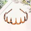 Headband Hair Comb Zigzag Band Notched Headband Woman Man Girl Christmas Birthday Gift Rescue Broken Hair Artifact