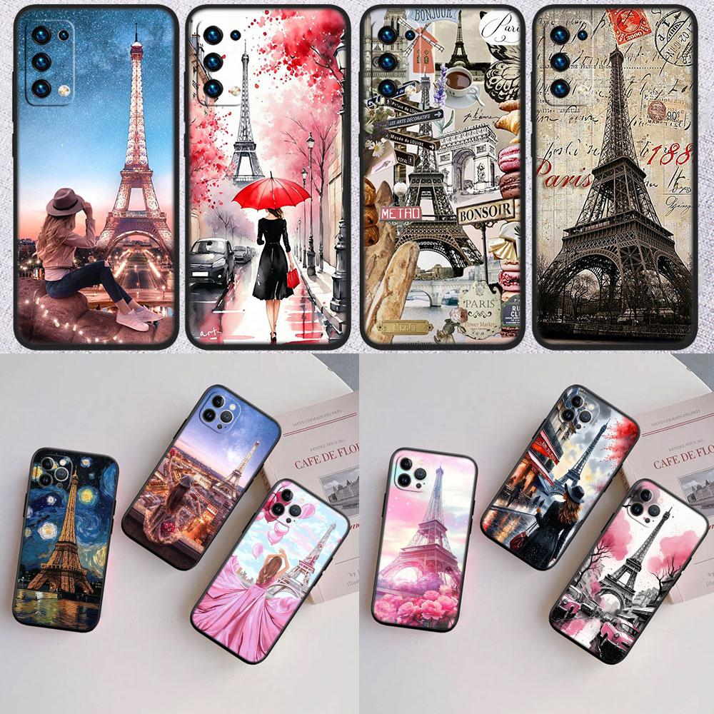IK52 Paris Eiffel tower New High-End Shell Phone Case for OPPO A3 Pro A72 A74 A76 A77 A77S A78 A79 A94 A95 A18 A40M A58