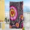 Australian Aboriginal Style Beach Towel Quick-Dry Soft Microfiber Comfortable Lightweight
