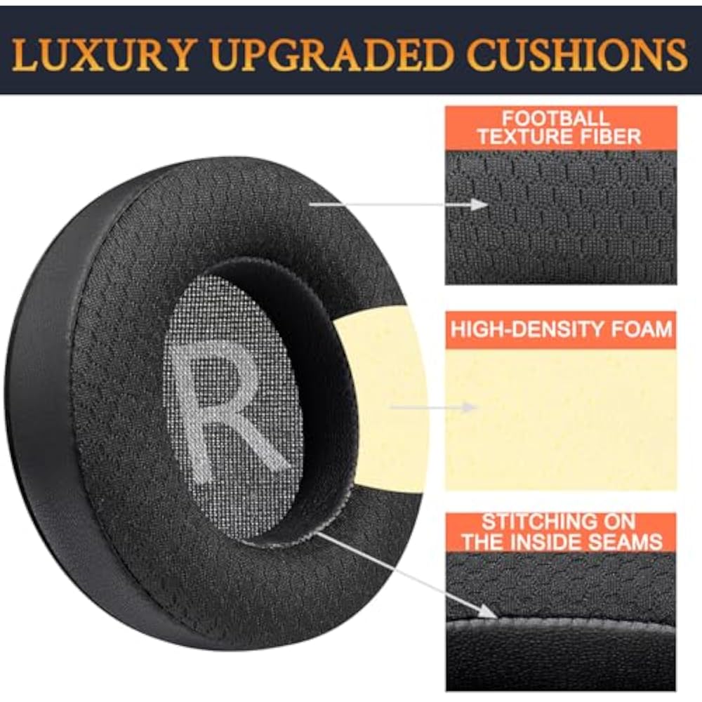 SOULWIT Earpads Ear Cushions for AKG Pro Audio K175 Compatible Replacement Pads Noise Isolation F...