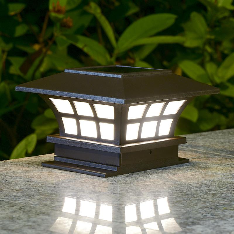 1Pc Solar Coffee Stigma Lamp Wall Lamp Garden Wall Lamp Waterproof Lamp Induction Led Lamp Outdoor