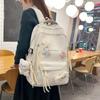 Schoolbag Korean Schoolbag Ins Niche Junior High School Girls and Primary School Students High Value Cute Large Capacity Super Good-looking Backpack