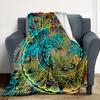 Mandala Art Flannel Blanket Throw Blanket Soft Warm Sofa Bed Camping Car Home Decor Unique Christmas Gift C930499
