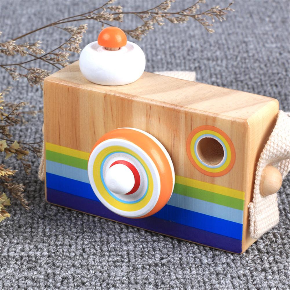 Children Cute Wooden Simulation Camera Mini Puzzle Toy Gifts for Children s Day Type B