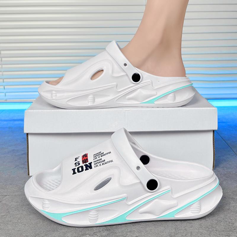 

Мужские уличные сандалии, пляжные тапочки, удобные дышащие сабо, мужская повседневная обувь, женская обувь для сада и воды, мужские пляжные сандалии 36-37