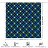 Classic Plaid Shower Curtain Waterproof Fabric Large Size Bathroom Decoration