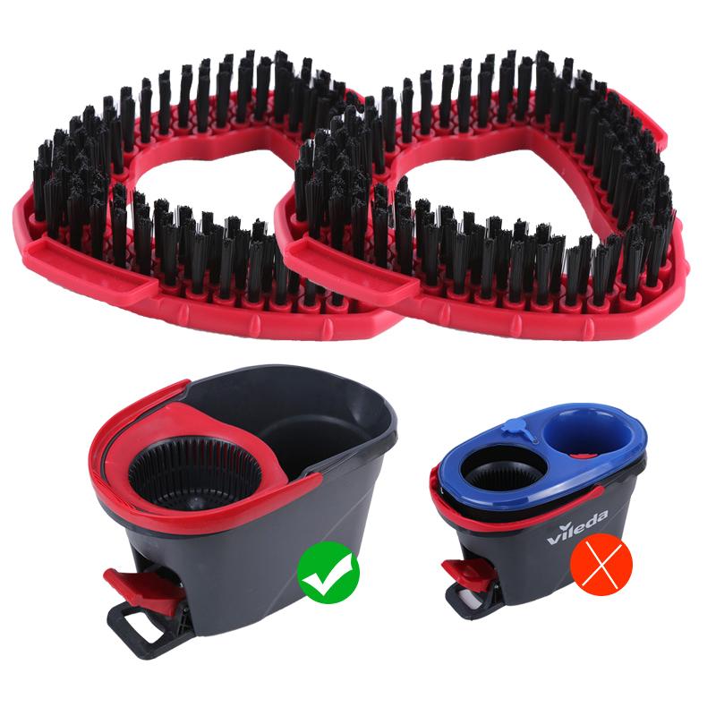 2Pcs Replacement Swivel Triangle Mop Heads Rotating Triangle Mop Head For Bathroom Kitchen Wall Tile Replace Mop Head Tool