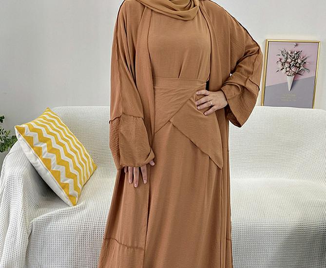 Loriya Solid Color Three-Piece Set LR522 - Turkey & Dubai 2022 Edition