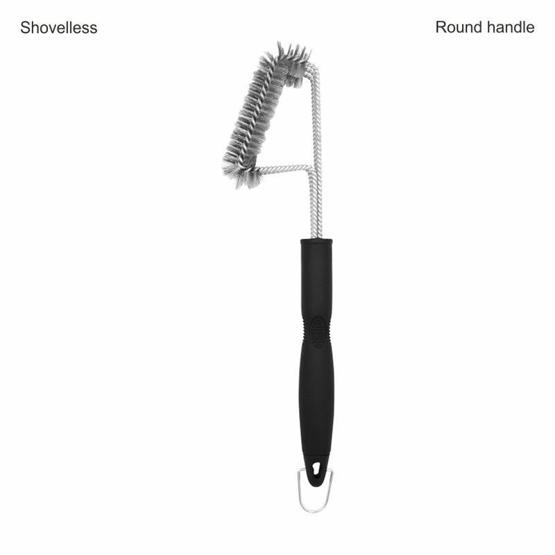 18-Inch Triple-Head Steel Wire BBQ Grill Cleaning Brush