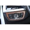 Pine Wood Grain Function Control Button Frame Trim For BMW X3 G01 X4 2018-