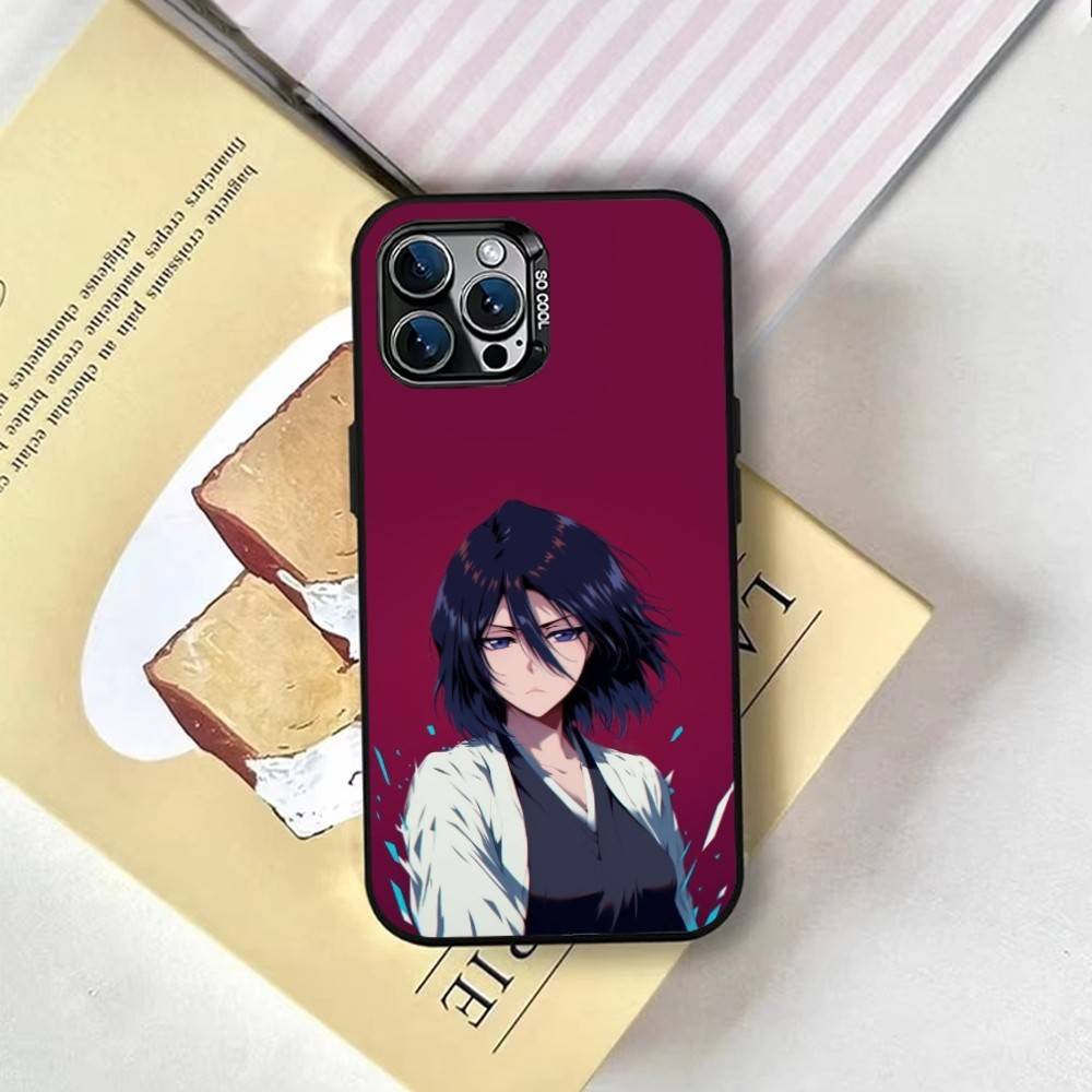 Bleach Rukia Kuchiki Phone Case For iPhone 17,16,15,14,13,12,11 Plus,Pro Max,XS,Colorful Silver Black Cover