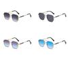 Polarized Sunglasses Lightweight Double Bridge Sunglasses Metal Frame Sunglasses Modern Uv Eyewear For Driving Outdoor Sunny