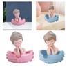 Girl Decorative Storage Box Angel Resin Statue Figurine Desktop Organizer for New Year Housewarming Jewelry Trinket Bookshelf
