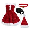 Hot Sale Pure Desire Christmas Sequin Tube Top Dress, Sequin Christmas Dress, Sexy Spice Girl Stage Party Dress Girl