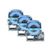 3/5/10PK 12mm Standard Label Tapes Compatible for EPSON LW-400 LK-4WBN SS12KW SS18KW Label Ribbon for KingJim SR230C Label Maker