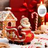 Opakovaně použitelný květináč Santa Claus Silikonová forma pro odlévání pryskyřice, cementu, betonu a sváteční řemeslné projekty