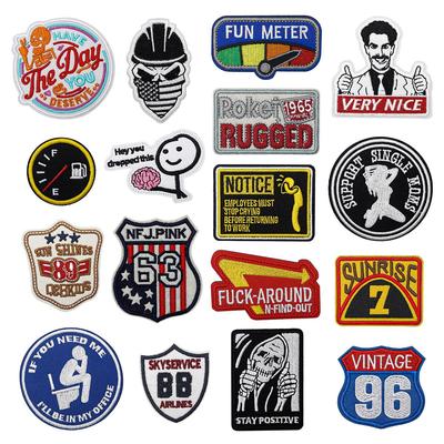 DIY Geborduurde Badge Klittenband Patch Sticker met Geborsteld Oppervlak