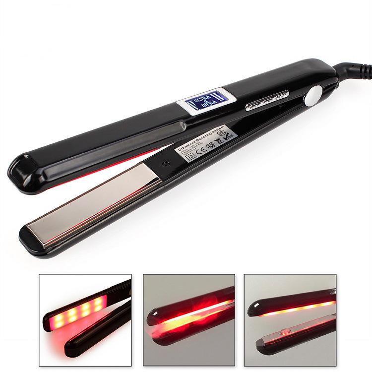 Ceramic Dual-Use Ultrasonic Infrared Curling & Straightening Iron