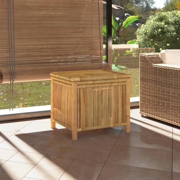 VidaXL Boîte de rangement de jardin 60x52x55 cm Bambou 319874